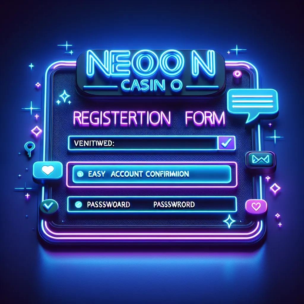 Регистрация на сайте Неон Вин Казино